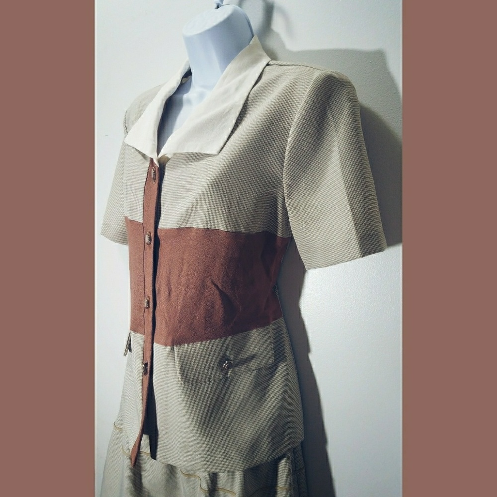 VINTAGE I.S.B Two Piece Skirt Suit